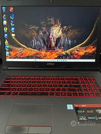MSI GV72 i7 850H GTX 1050 Ti - 17,3” Full HD