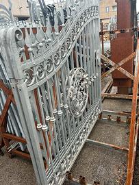 Cancello carraio in ferro battuto zincato a caldo