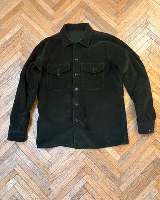 Fortela giacca camicia in velluto verde – L