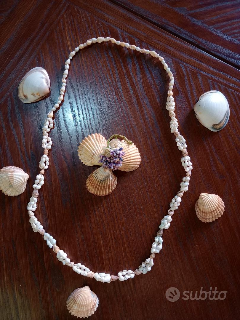 Set Collana E Braccialetto Di Conchiglie Naturali - Regolabile, Gioielli Hawaiani Per Donne E Ragazze, Stile Spiaggia - Foto 6