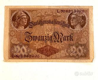 Banconota 20 Marchi tedeschi - Germania 1914