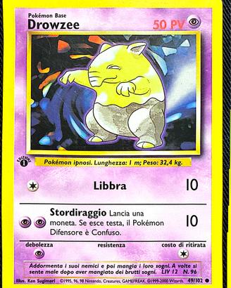 Drowzee 49/102 Set Base 1a ed. ITA