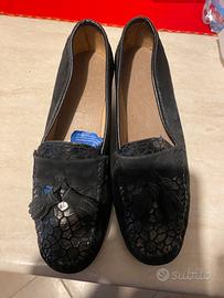 SCARPE MOCASSINO DONNA NERE