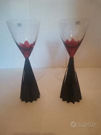 ARTBEAT - 2 Calici in Cristallo per Vino Bianco