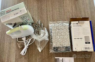 Mixer con fruste + Bilancia da cucina digitale