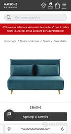 Divano letto Maison du Mond