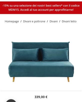 Divano letto Maison du Mond