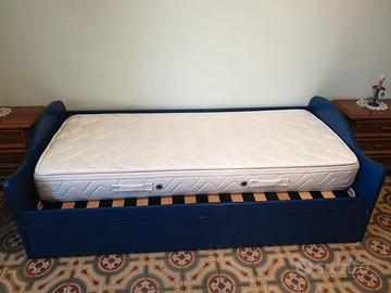 Letto singolo Colombini blu