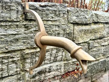 Bocca per fontana in bronzo