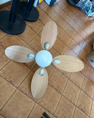 Lampadario ventilatore design dimmerabile