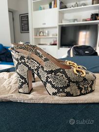 Scarpe con tacco e plateaux Gucci
