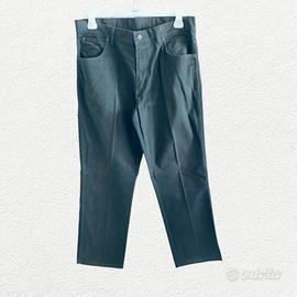 jeans wrangler nero tg 52 w36-l34 cotone  anni 90