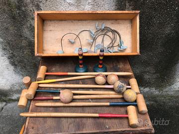 vecchio gioco del croquet per bambini
