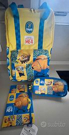 Minions set Chiquita zaino astuccio e quaderno