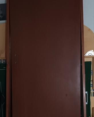 porta in legno con telaio cm 80 x 210