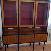 Elegante credenza e madia anni 60 con piano in ma