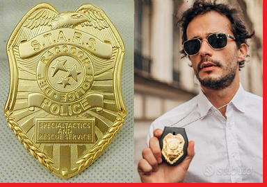 US POLICE BADGE POLIZIA DISTINTIVO SPECIAL AGENT