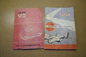 Fiat 500 libretti manutenzione -altro