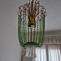 Lampadario e applique vintage + lampada globo