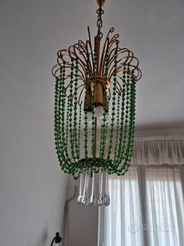 Lampadario e applique vintage + lampada globo