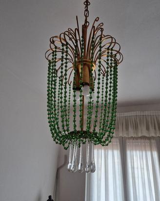 Lampadario e applique vintage + lampada globo