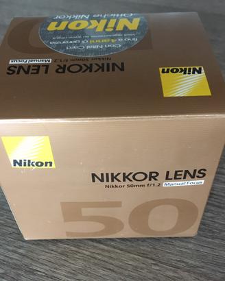 Nikon nikkor Ai-s 50 f/1.2 nuovo