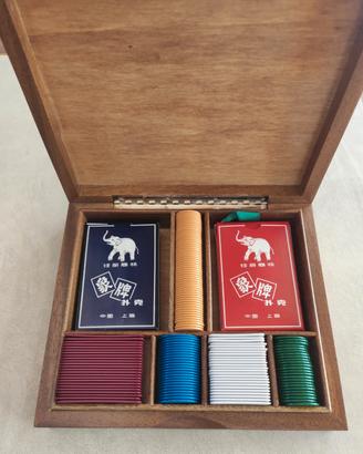 Scatola con set per POKER