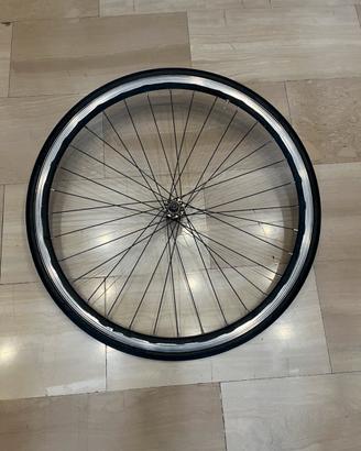 Ruota anteriore bici 28” 700x25 in alluminio