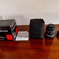 Obiettivo Sigma 10-20 F4-5.6 attacco Canon