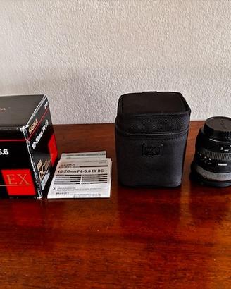 Obiettivo Sigma 10-20 F4-5.6 attacco Canon