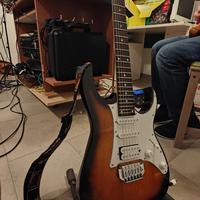 chitarra Jbanez amplificatore Blackstar+,pedale