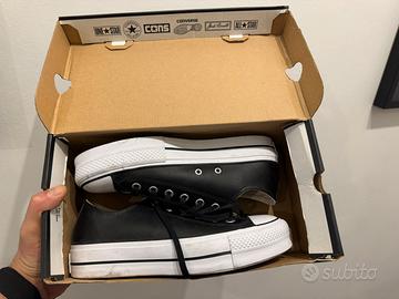 Converse pelle nera n. 41