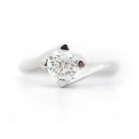 Anello solitario ct 1,01