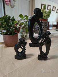 Sculture africane in legno d'ebano