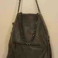 borsa a tracolla grigio scuro