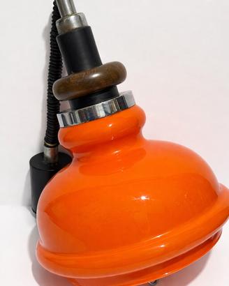 Lampada a sospensione vintage anni ’70 arancione
