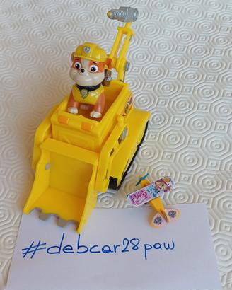 Paw Patrol Rubble e Bulldozer da Costruzione 