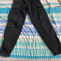 Pantaloni cargo neri