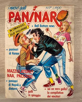 Paninaro n.17 1987 con adesivi originali anni 80