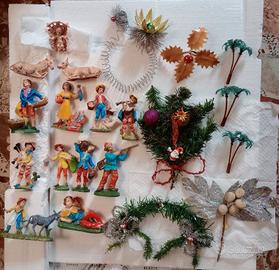 13 Personaggi del Presepe anni90&Otto decorazioni 