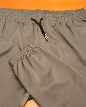4 Pantaloni Tessuto exstra leggero Nero e Grigio.
