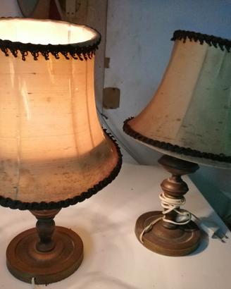 Coppia di abat jour vintage