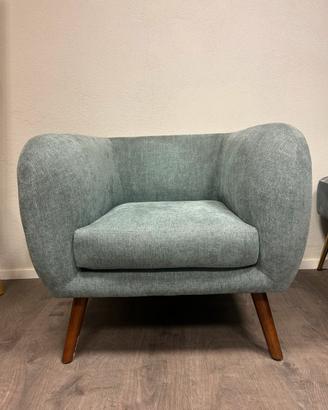 Poltroncina Scandinava in Tessuto