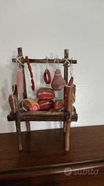 Bancarella salumiere per presepe