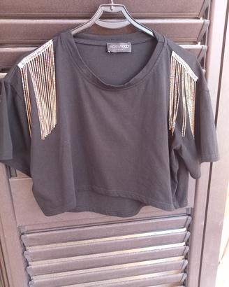 blusa con strass 