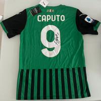 Maglia sassulo Caputo centenario autografata