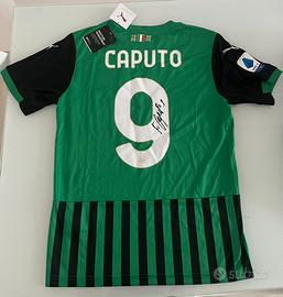 Maglia sassulo Caputo centenario autografata