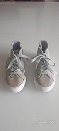 Sneakers alte Wampum n. 28 glitter beige lilla