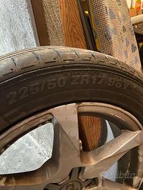 Gomme estive con cerchi in lega AUDI 225 50 R17