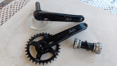 Guarnitura con Pedivelle 195 mm